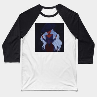 The Witch with Flaming Middle fingers Baseball T-Shirt
